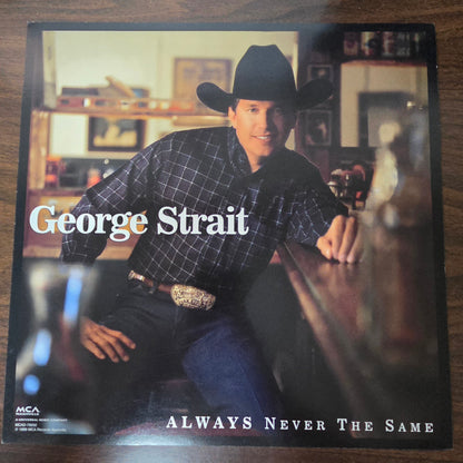 George Strait "Always Never the Same" - 1999 Vintage Promotional Double-sided Album Cover Poster Flat