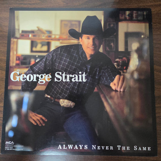 George Strait "Always Never the Same" - 1999 Vintage Promotional Double-sided Album Cover Poster Flat