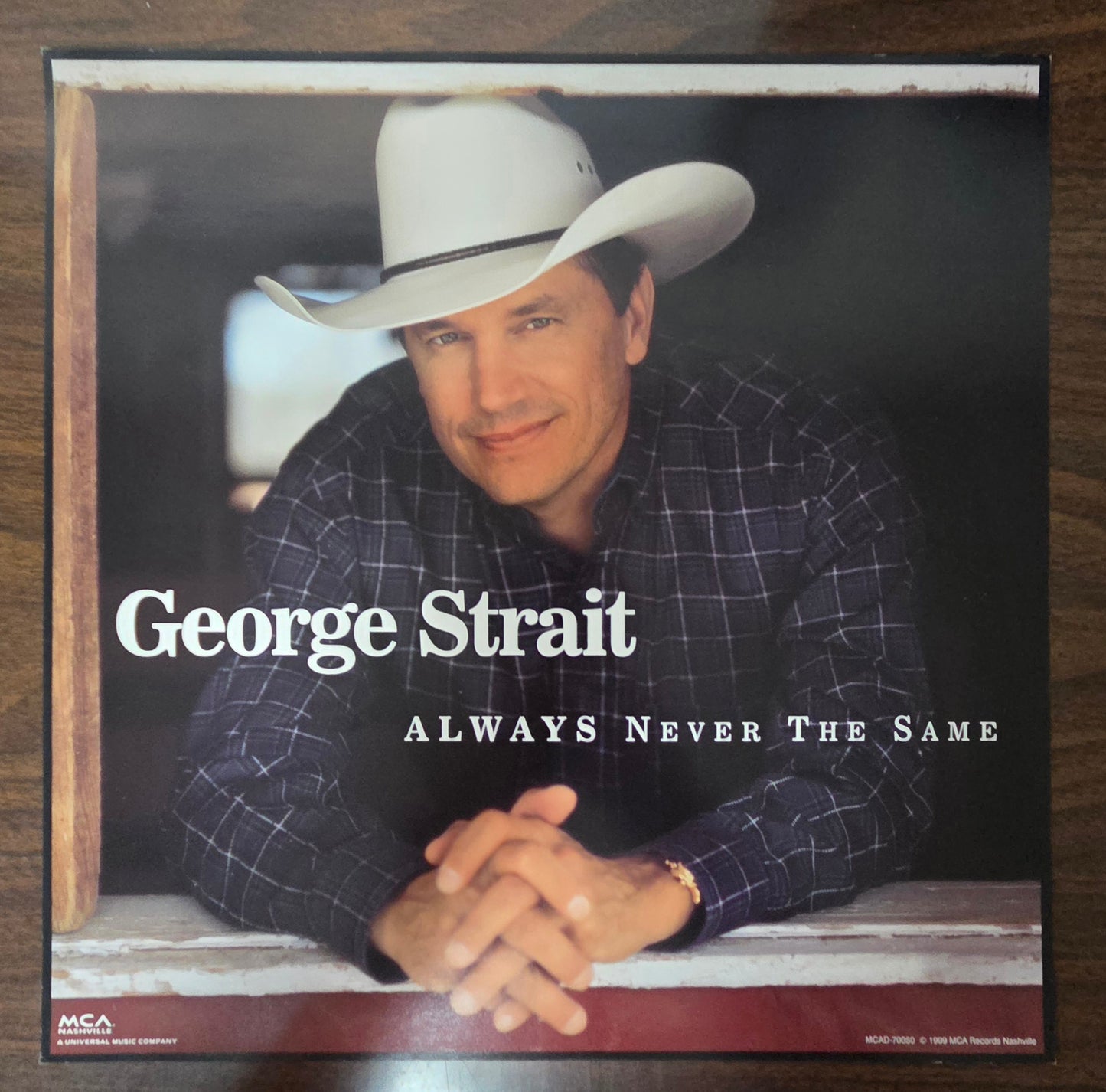 George Strait "Always Never the Same" - 1999 Vintage Promotional Double-sided Album Cover Poster Flat