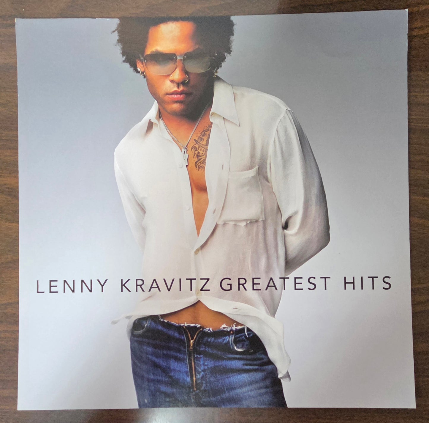 Lenny Kravitz Greatest Hits - 2000 Vintage Promotional Double-sided Album Cover Poster Flat