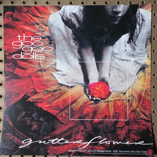 The Goo Goo Dolls "Gutterflower" - 2002 Vintage Promotional Double-sided Album Cover Poster Flat