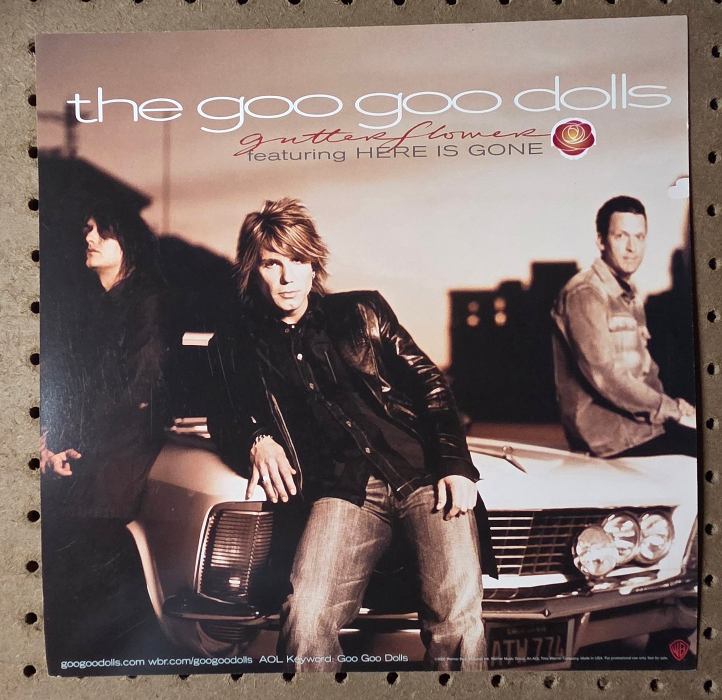 The Goo Goo Dolls "Gutterflower" - 2002 Vintage Promotional Double-sided Album Cover Poster Flat