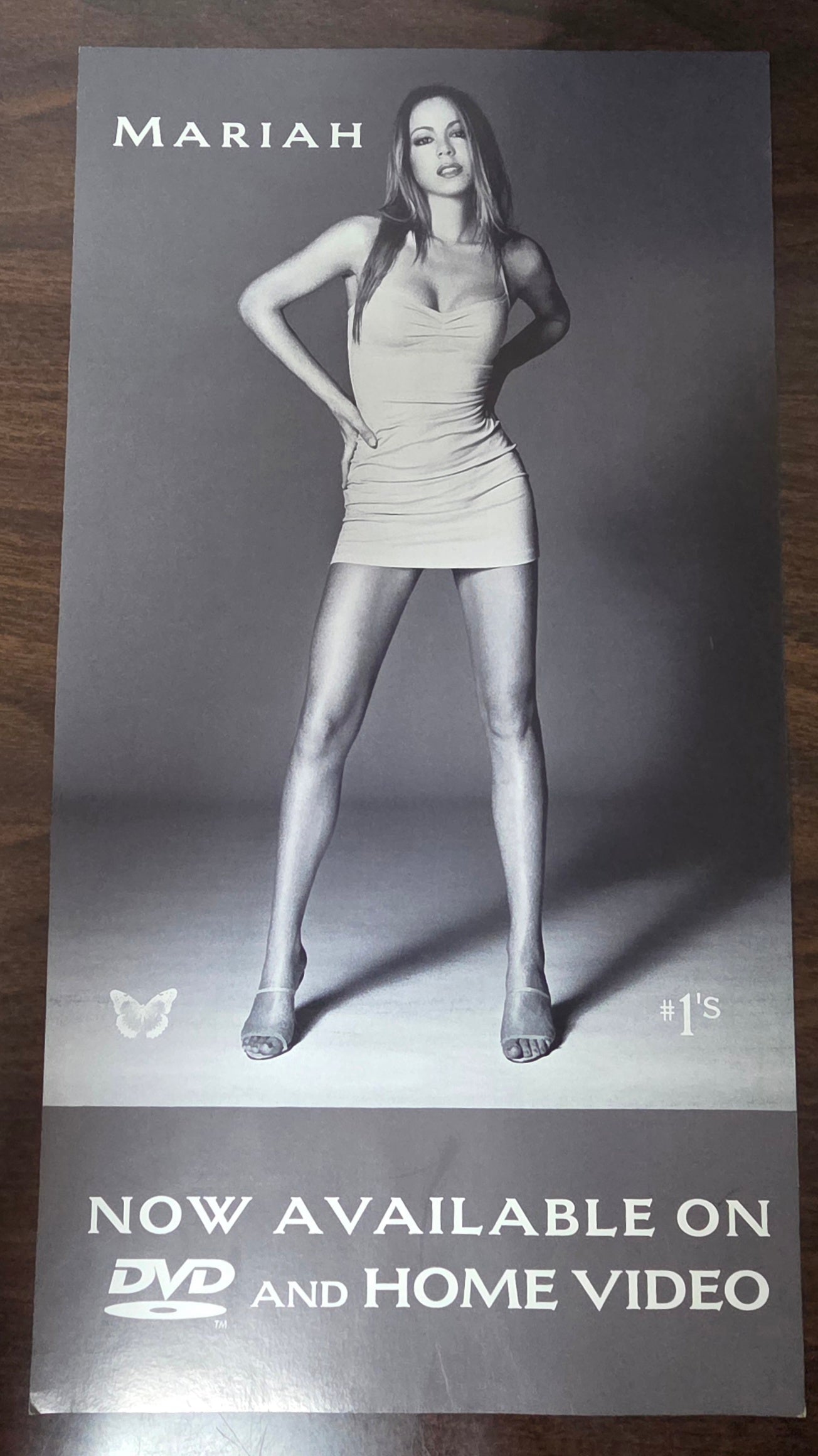 Mariah Carey #1's DVD & Home Video Rate Vintage Promo Poster 1998