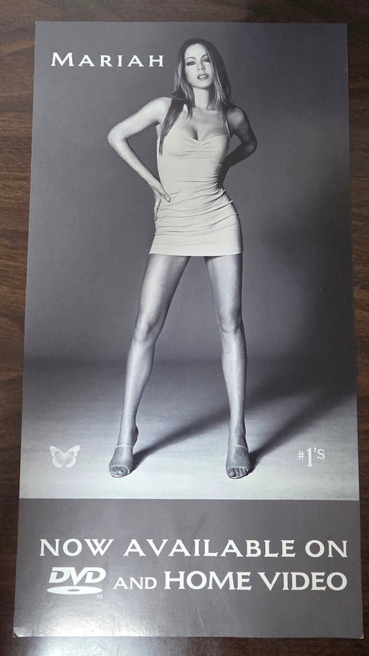 Mariah Carey #1's DVD & Home Video Rate Vintage Promo Poster 1998
