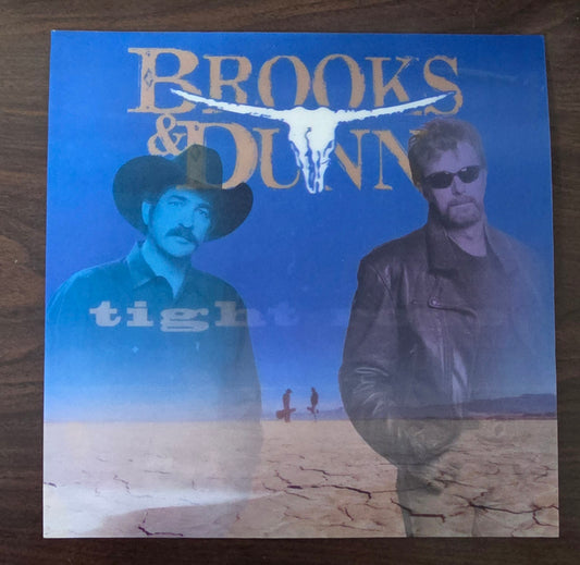 Brooks & Dunn "Tight Rope" - Vintage Tight Rope lenticular (3D effect) promotional display