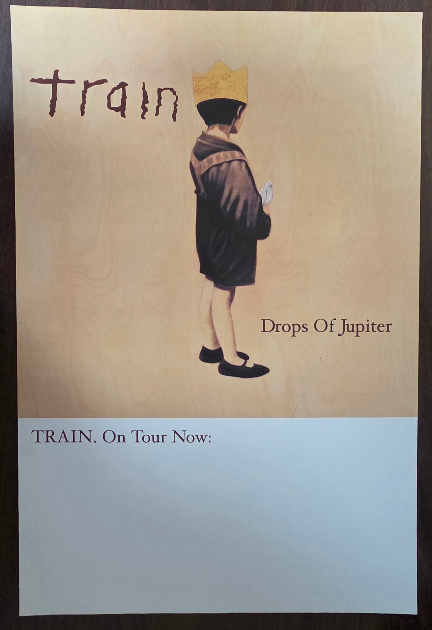 Train "Drops of Jupiter"- 2001 Vintage Promo Album Cover Poster w/bonus
