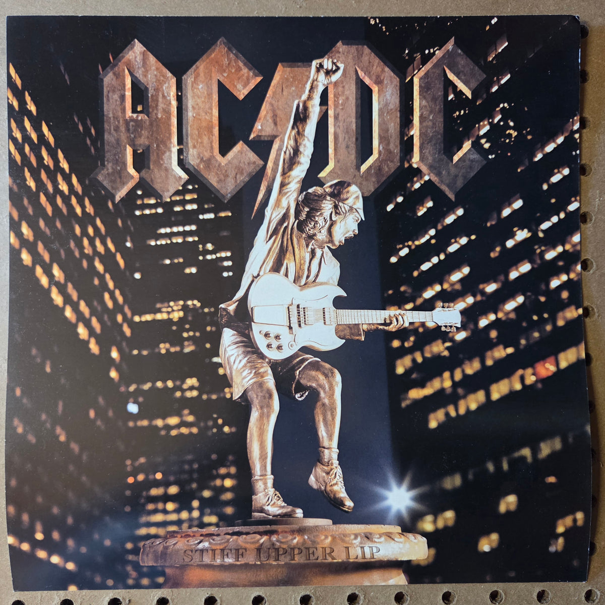 AC/DC Stiff Upper Lip 2000 Promo 12x12 Poster Flat Double Sided Elektra Vtg