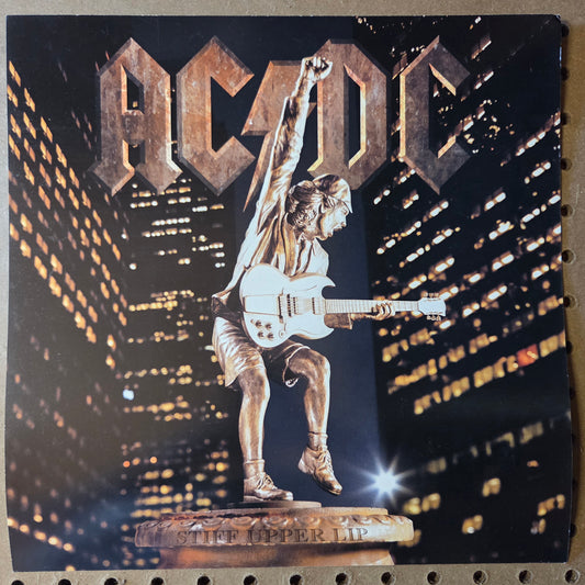 AC/DC Stiff Upper Lip 2000 Promo 12x12 Poster Flat Double Sided Elektra Vtg