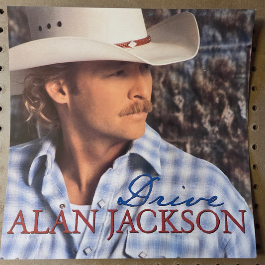 Alan Jackson - Drive - Vintage 12x12 Double-sided Album Cover Promo Poster