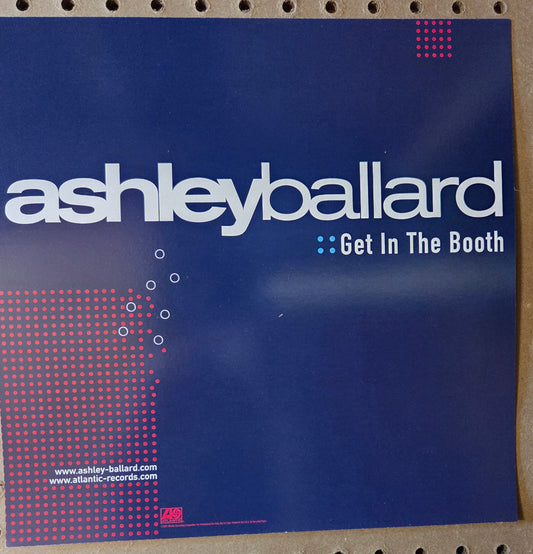 Ashley Ballard - Get in the Booth - Vintage 12x12 Double-sided Album Cover Promo Poster
