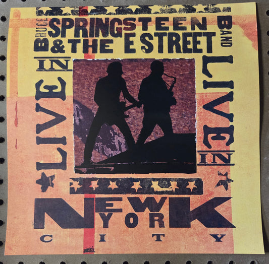 Bruce Springsteen - Live in New York City - Vintage 12x12 Double-sided Album Cover Promo Poster