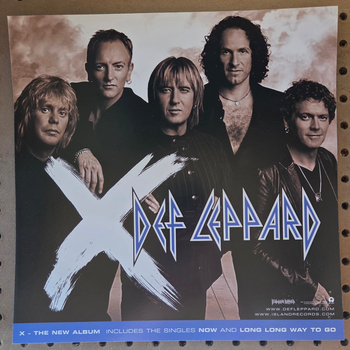 Def Leppard - self-titled - Vintage 12x12 Double-sided Album Cover Promo Poster