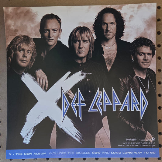 Def Leppard - self-titled - Vintage 12x12 Double-sided Album Cover Promo Poster