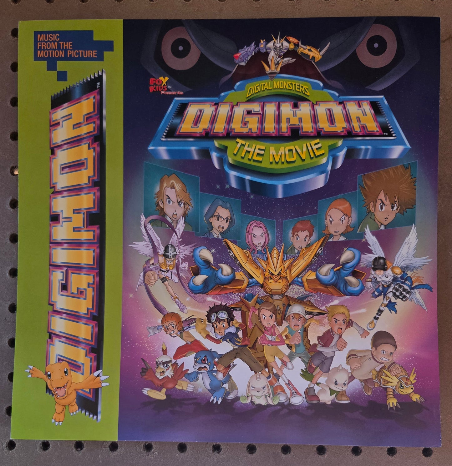 Digimon:The Movie - self-titled - Vintage 12x12 Double-sided Album Cover Promo Poster