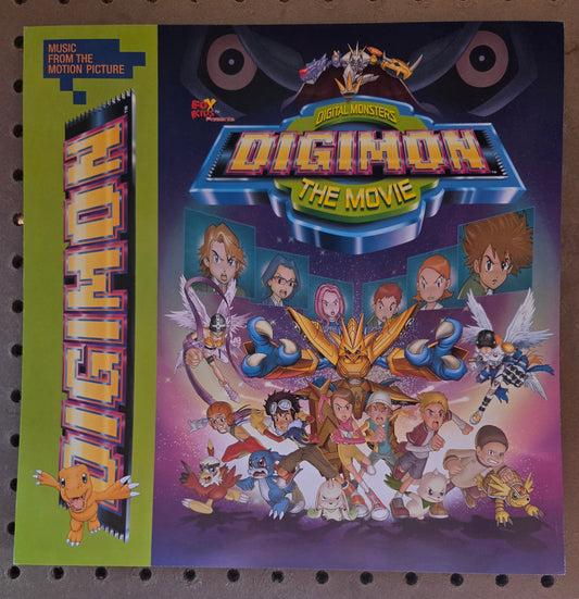 Digimon:The Movie - self-titled - Vintage 12x12 Double-sided Album Cover Promo Poster
