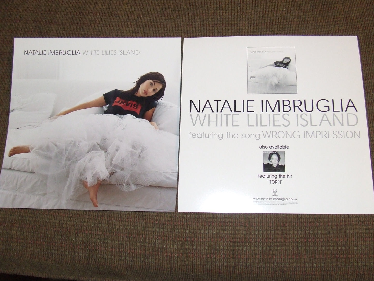 Natalie Imbruglia - 2001 Vintage Promotional Double-sided Album Cover Poster Flat