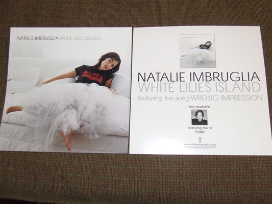 Natalie Imbruglia - 2001 Vintage Promotional Double-sided Album Cover Poster Flat