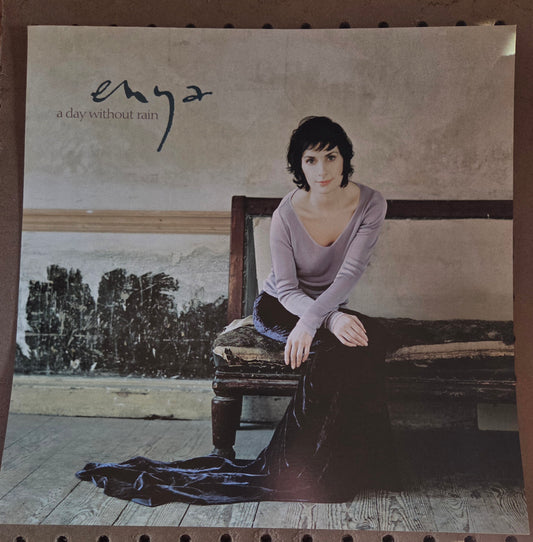 Enya - A Day Without Rain - Vintage 12x12 Double-sided Album Cover Promo Poster