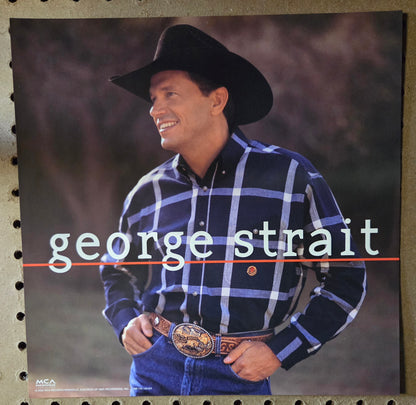 George Strait - self-titled - Vintage 12x12 Double-sided Album Cover Promo Poster