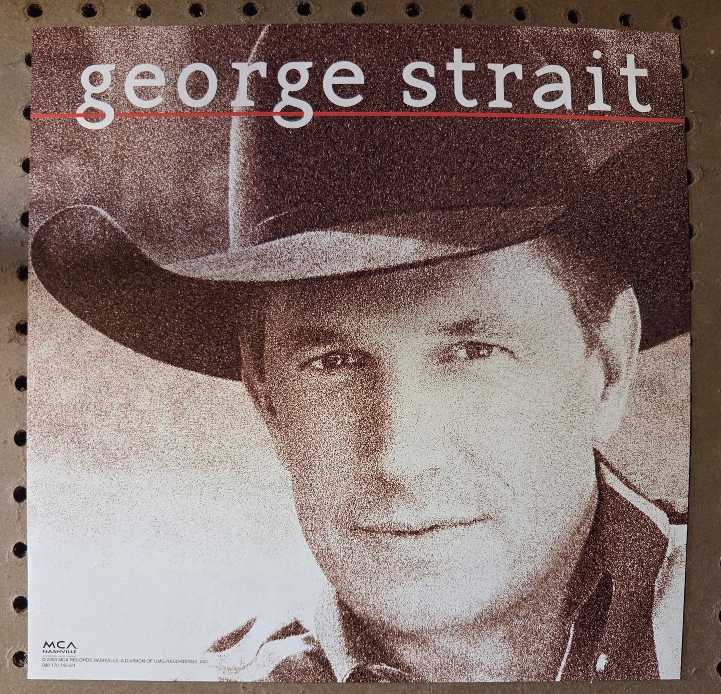George Strait - self-titled - Vintage 12x12 Double-sided Album Cover Promo Poster