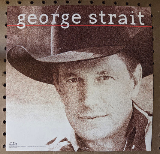 George Strait - self-titled - Vintage 12x12 Double-sided Album Cover Promo Poster