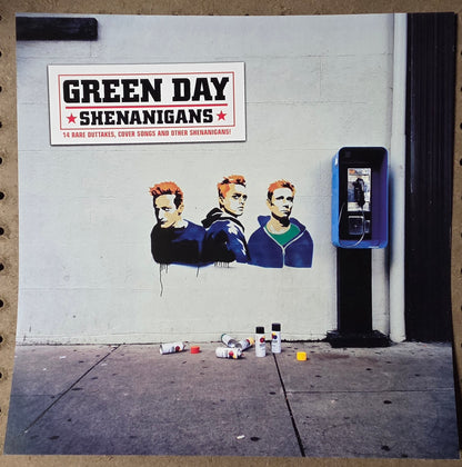 Green Day - Shenanigans - Vintage 12x12 Double-sided Album Cover Promo Poster