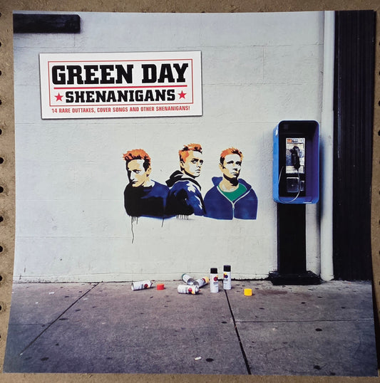 Green Day - Shenanigans - Vintage 12x12 Double-sided Album Cover Promo Poster
