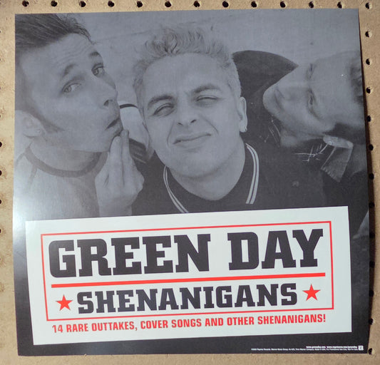 Green Day - Shenanigans - Vintage 12x12 Double-sided Album Cover Promo Poster
