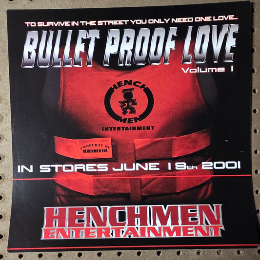 Henchmen Entertainment - Bullet Proof Love, Volume 1 - Vintage 12x12 Double-sided Album Cover Promo Poster
