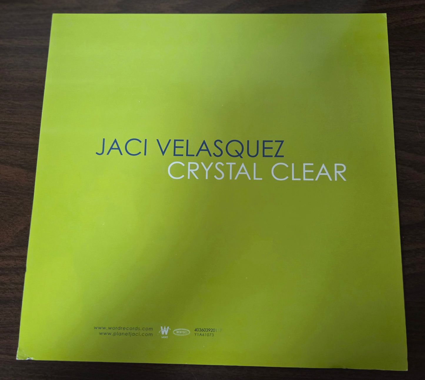 Jaci Velasquez - Crystal Clear - Vintage 12x12 Double-sided Album Cover Promo Poster