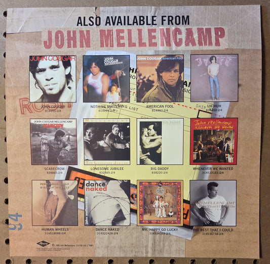 John Mellencamp - The Lonesome Jubilee - Vintage 12x12 Double-sided Album Cover Promo Poster