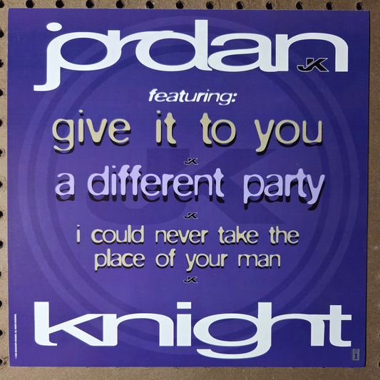 Jordan Knight - self-titled - Vintage 12x12 Double-sided Album Cover Promo Poster