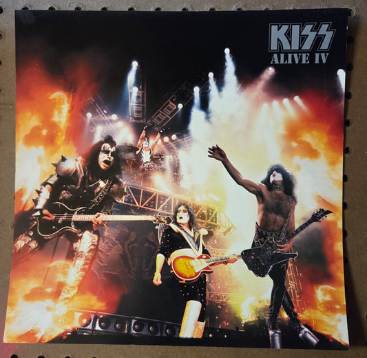 Kiss - Alive IV - Vintage 12x12 Double-sided Album Cover Promo Poster