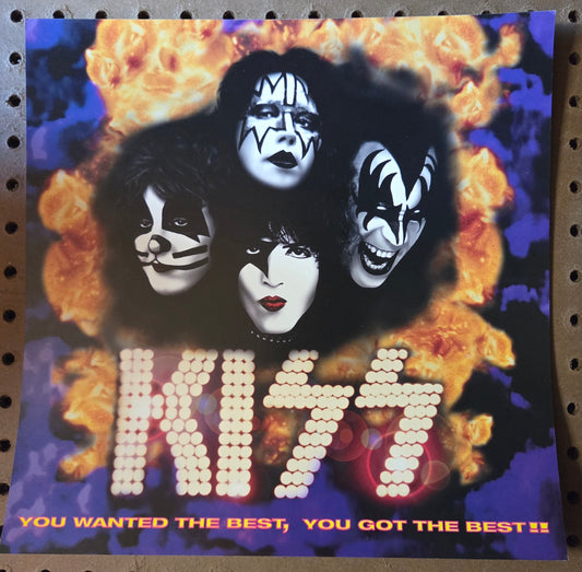 Kiss - You Wanted the Best, You Got the Best! - Vintage 12x12 Double-sided Album Cover Promo Poster