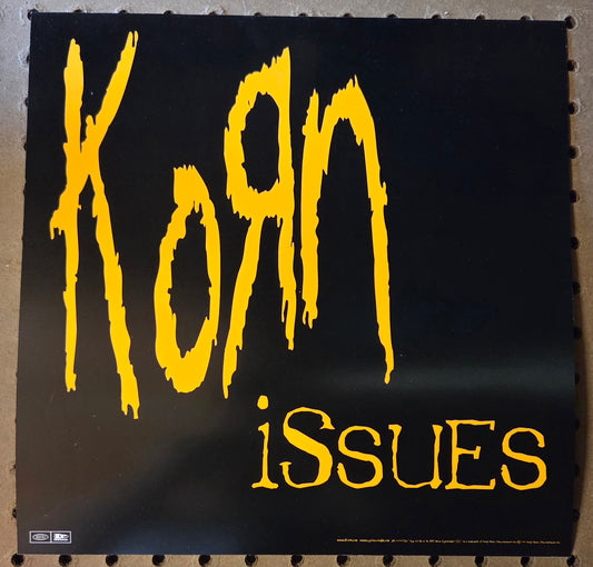Korn - Issues - Vintage 12x12 Double-sided Album Cover Promo Poster