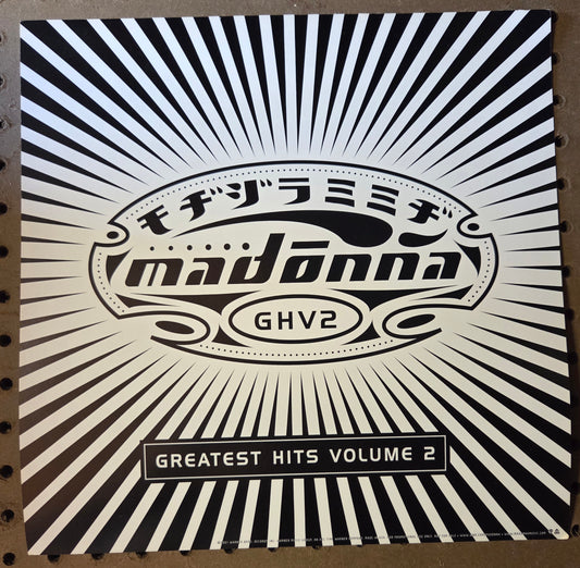 Madonna GHV2 - GHV2 - Vintage 12x12 Double-sided Album Cover Promo Poster