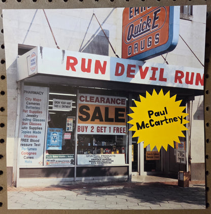 Paul McCartney - Run Devil Run - Vintage 12x12 Double-sided Album Cover Promo Poster