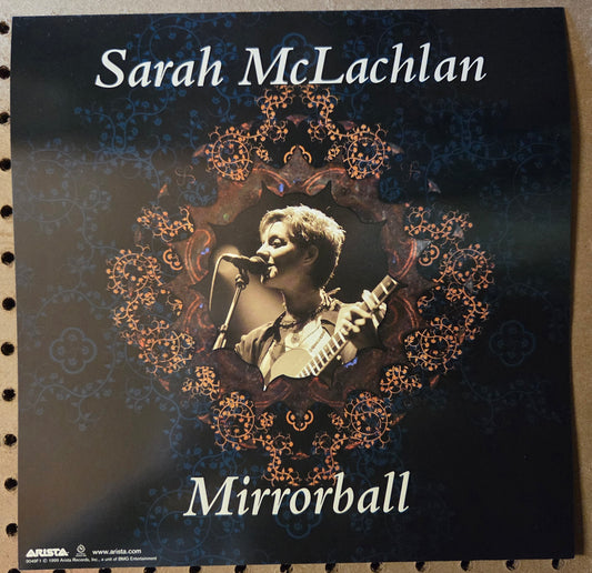Sarah McLachlan - Mirrorball - Vintage 12x12 Double-sided Album Cover Promo Poster