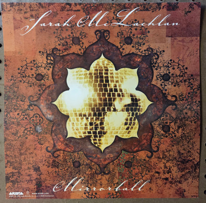 Sarah McLachlan - Mirrorball - Vintage 12x12 Double-sided Album Cover Promo Poster
