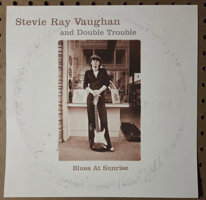 Stevie Ray Vaughan & Double Trouble - Blues at Sunrise - Vintage 12x12 Double-sided Album Cover Promo Poster