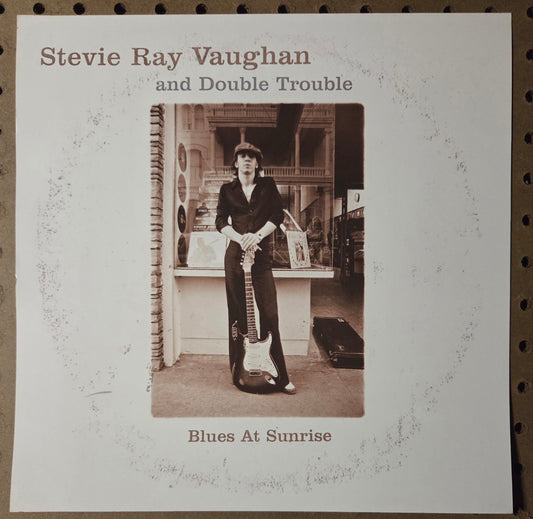 Stevie Ray Vaughan & Double Trouble - Blues at Sunrise - Vintage 12x12 Double-sided Album Cover Promo Poster