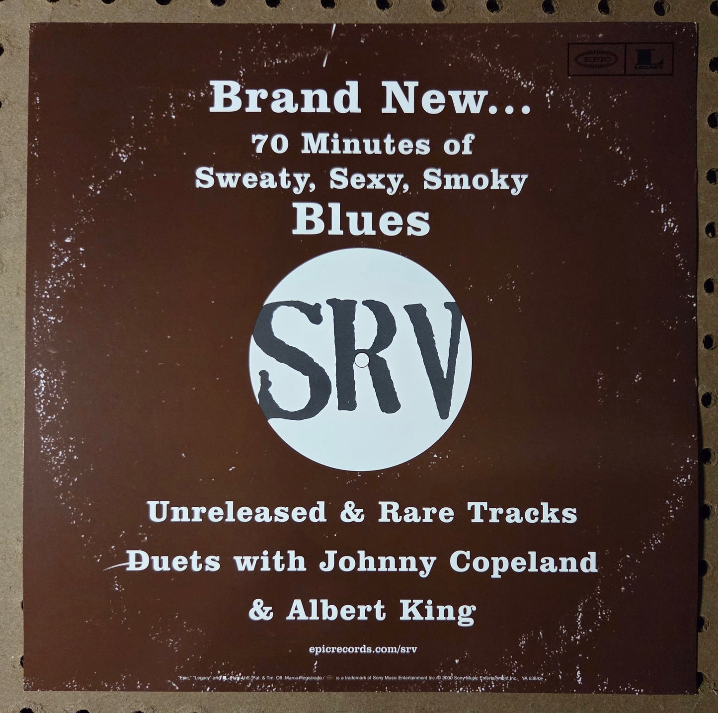 Stevie Ray Vaughan & Double Trouble - Blues at Sunrise - Vintage 12x12 Double-sided Album Cover Promo Poster