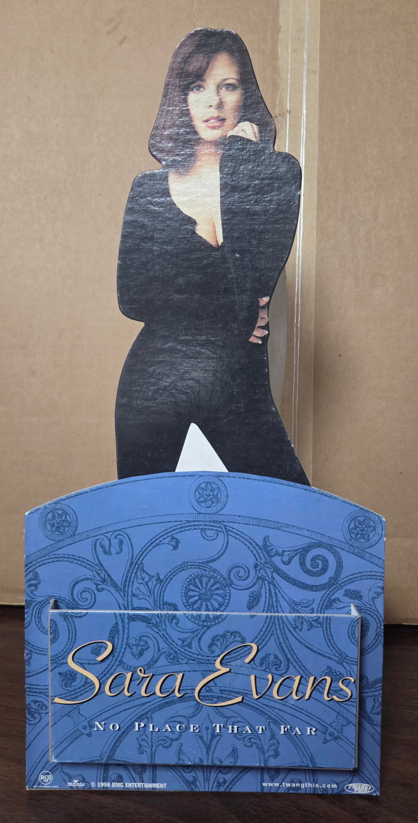 Sara Evans "No Place That Far" - 1998 Vintage Promotional Counter Standee / Tabletop Display