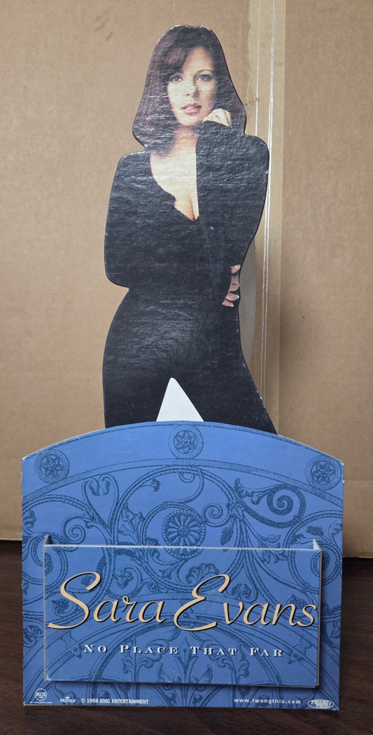 Sara Evans "No Place That Far" - 1998 Vintage Promotional Counter Standee / Tabletop Display