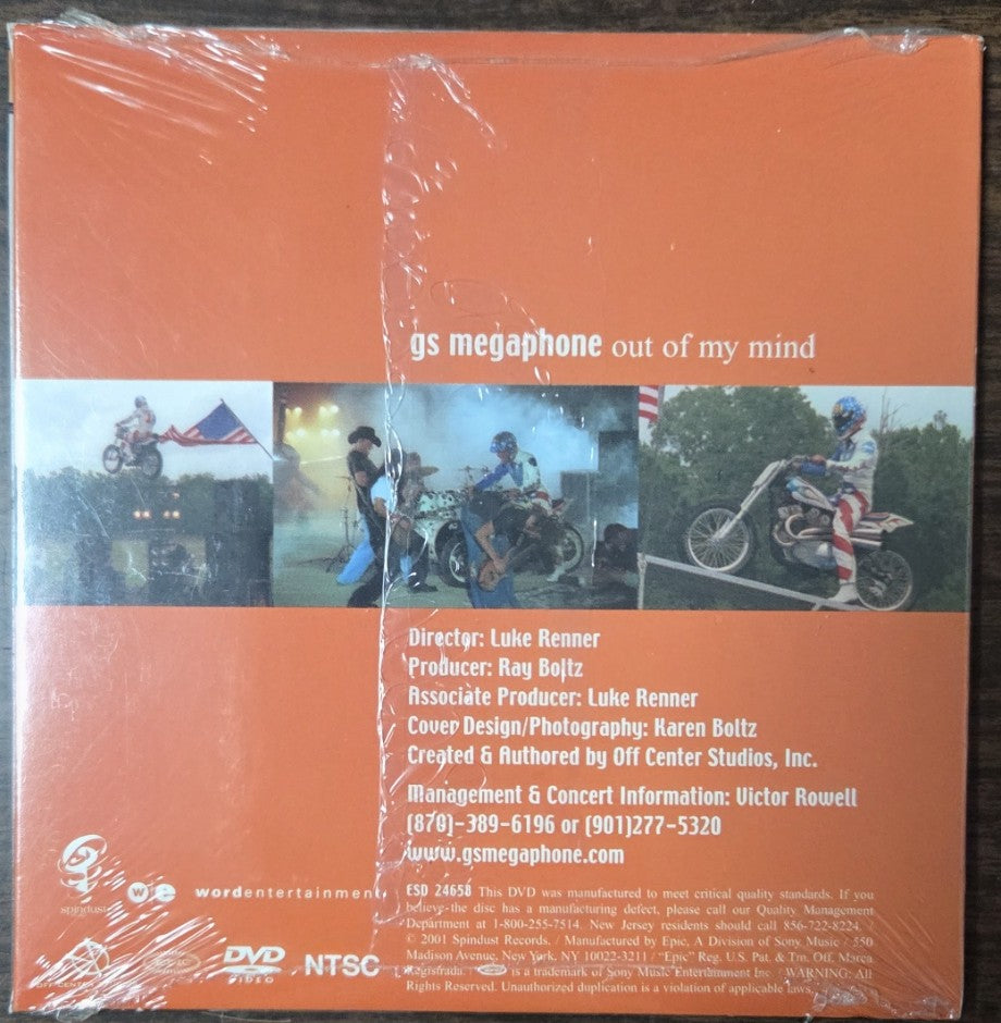 GS Megaphone Out Of My Mind DVD Single Sampler Spindust Records 2001 NEW SEALED