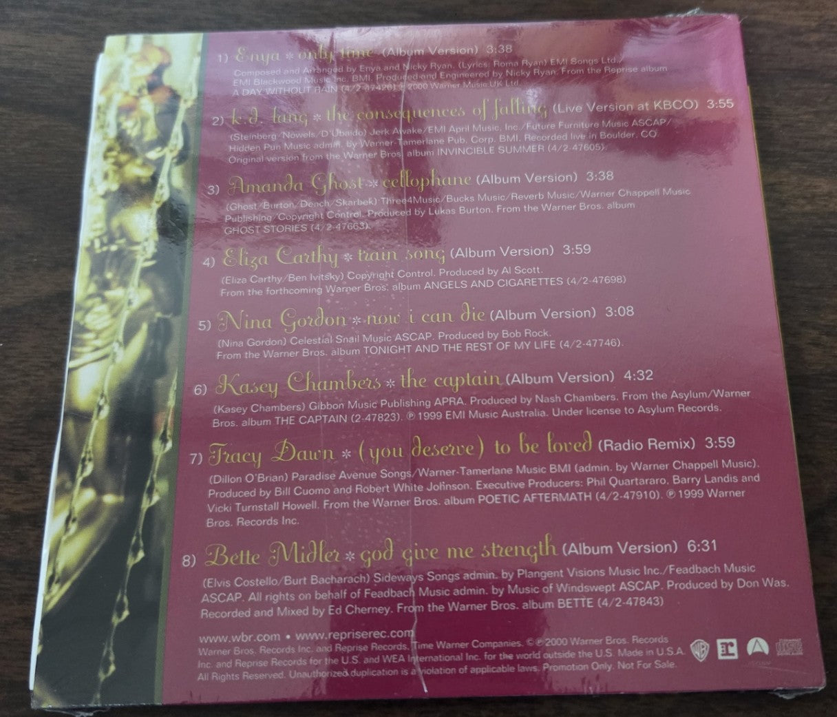 Songs In The Key Of She CD Sampler 2000 Warner Bros PROMO Enya KD Lang SEALED NEW