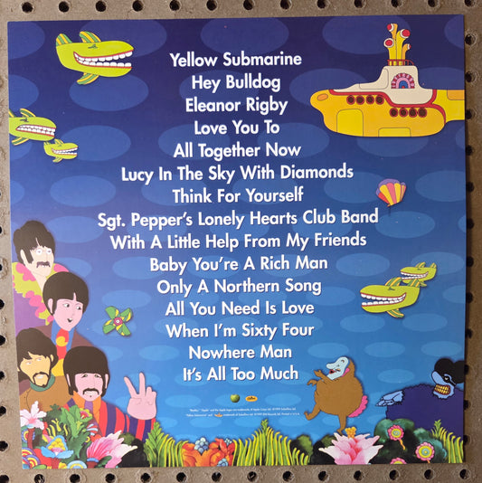 The Beatles - Yellow Submarine - Vintage 12x12 Double-sided Album Cover Promo Poster