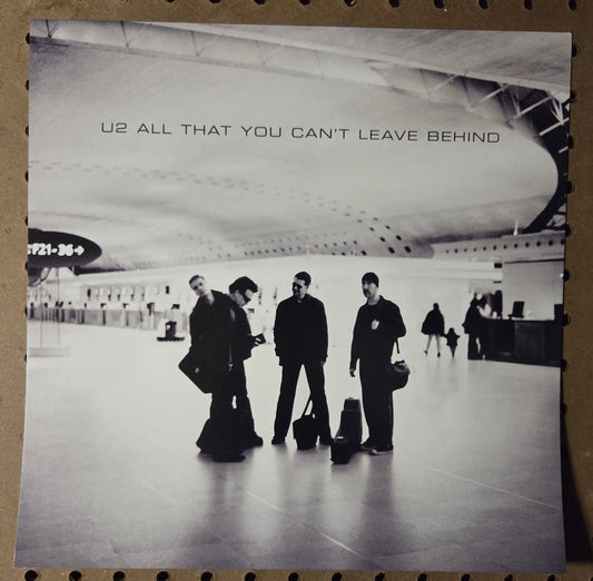 U2 - All That You Can't Leave Behind - Vintage 12x12 Double-sided Album Cover Promo Poster
