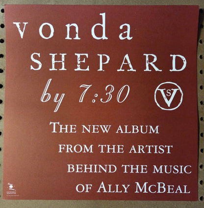 Vonda Shepard - By 7:30 - Vintage 12x12 Double-sided Album Cover Promo Poster