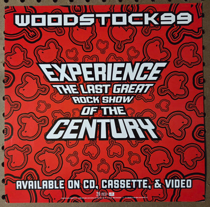 Woodstock '99 - self-titled - Vintage 12x12 Double-sided Album Cover Promo Poster